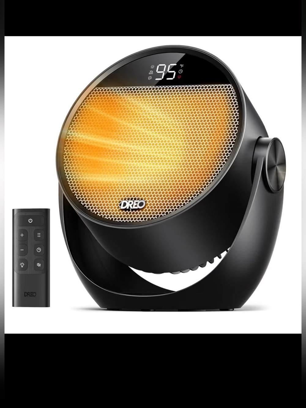DREO Space Heater 1500W, 60° Adjustable Tilt